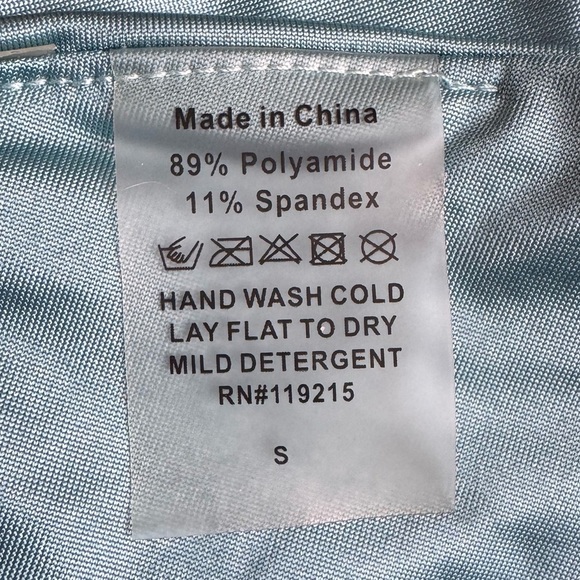 Beach Bunny Kennedy Skimpy Bikini Bottoms in Dusty Blue Small - Picture 7 of 8